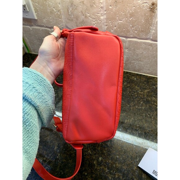Love Moschino Vegan Red Mini Backpack NWOT - Picture 8 of 10